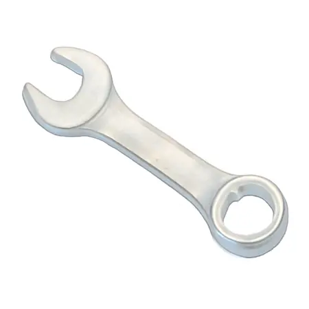 Water color illustrative image of a generic Stubby SAE & Metric Combination Wrench Set, 12 Piece