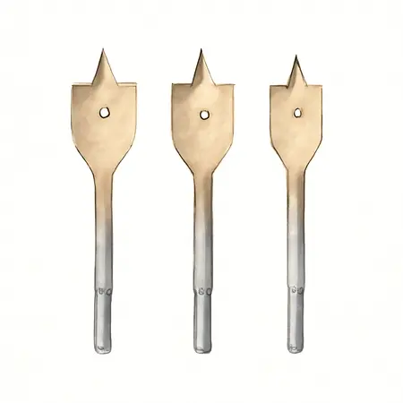Water color illustrative image of a generic Stubby Spade Bit Set, 3-Piece