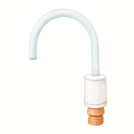 Water color illustrative image of a generic Suction Tube Maintenance Kit for Floor Based Airless Paint and Stain Sprayers