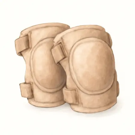 Water color illustrative image of a generic Super Flexible Knee Pads