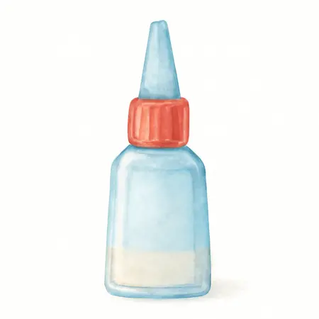 Water color illustrative image of a generic Super Glue