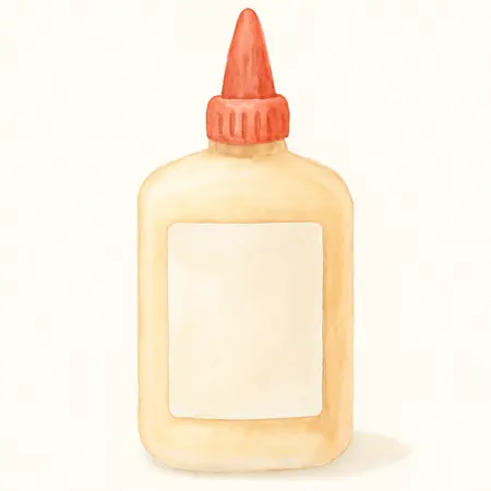 Water color illustrative image of a generic HFT Super Strong Acrylic Wood Glue, 8 oz.