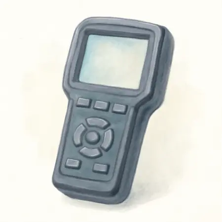 Water color illustrative image of a generic T8 Professional Intelligent Diagnostic Scanner