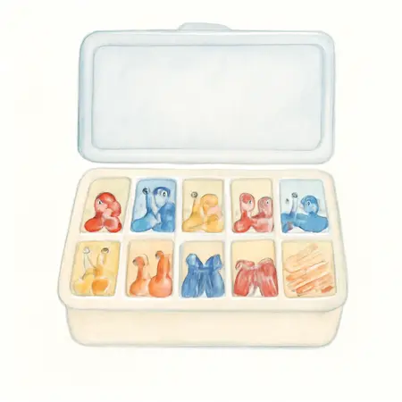 Water color illustrative image of a generic Terminal and Connector Set, 150 Piece