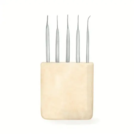 Water color illustrative image of a generic Test Probe Set, 5 Piece