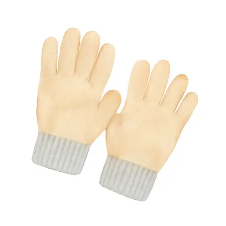 Water color illustrative image of a generic Thermal Knit Cold Weather Work Gloves, X-Large