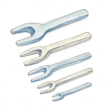 Water color illustrative image of a generic Tie Rod Separator Set, 5 Piece