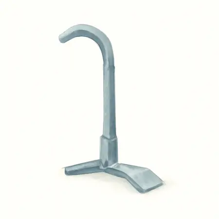 Water color illustrative image of a generic Tire Bead Breaker with Swan Neck