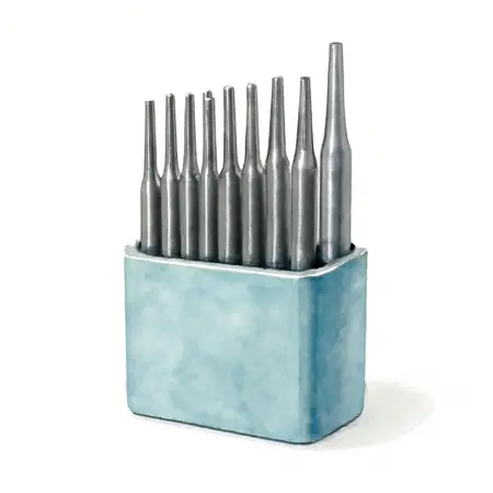 Water color illustrative image of a generic Transfer Punch Set, 28 Pc.