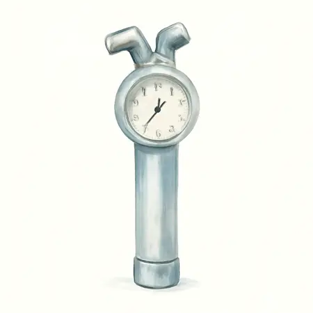 Water color illustrative image of a generic PITTSBURGH Truck/RV Dual Head Tire Gauge