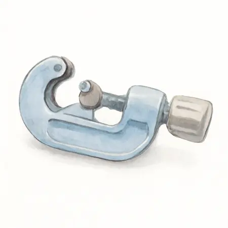 Water color illustrative image of a generic Tubing Cutter