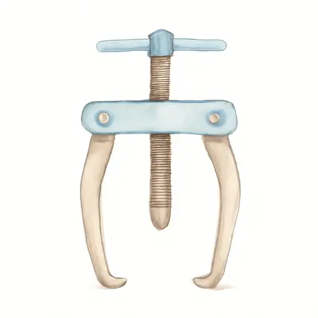 Water color illustrative image of a generic Two-Jaw Pilot Bearing Puller