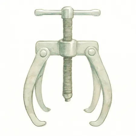 Water color illustrative image of a generic Two-Jaw Puller Set, 3 Piece