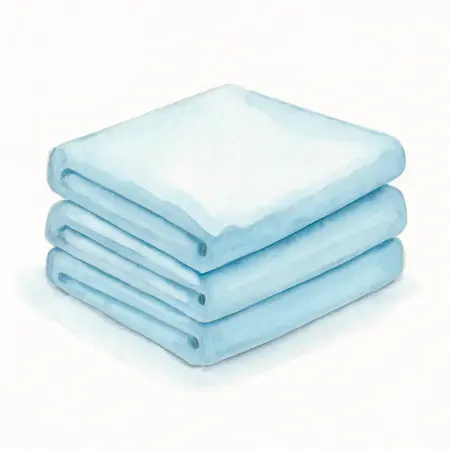 Water color illustrative image of a generic Ultimate Streak-Free Glass Towels, 16 in. x 16 in., 3-Pack