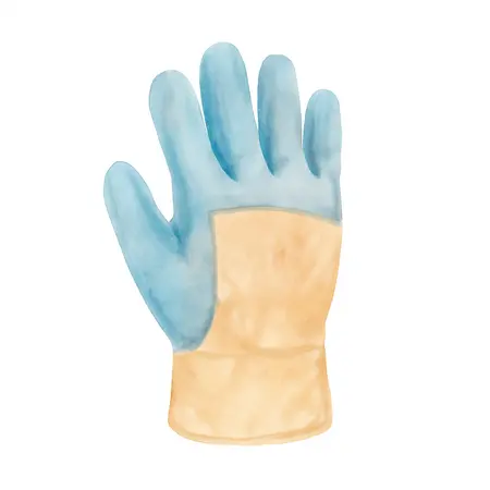 Water color illustrative image of a generic Ultra Durable Mechanics Gloves, Large