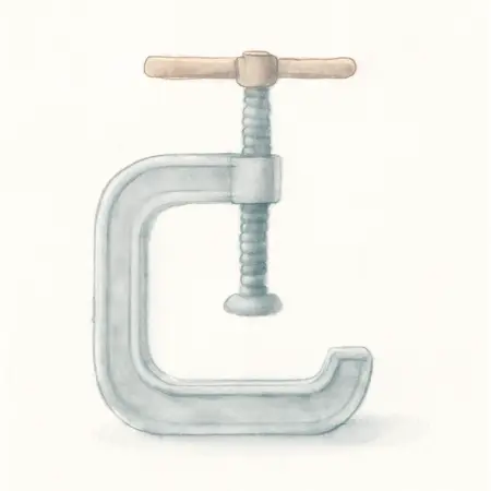 Water color illustrative image of a generic Universal Overhead Valve Spring Compressor
