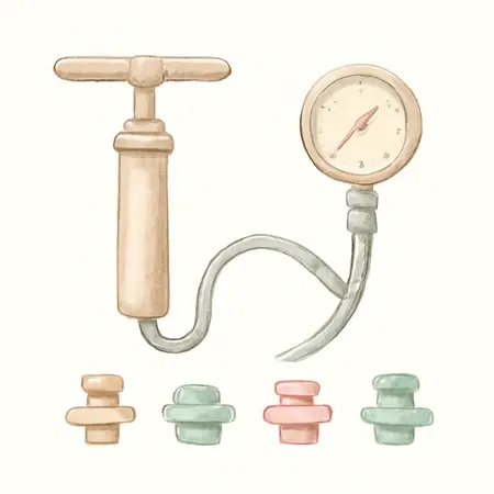 Water color illustrative image of a generic Universal Radiator Adapter Set