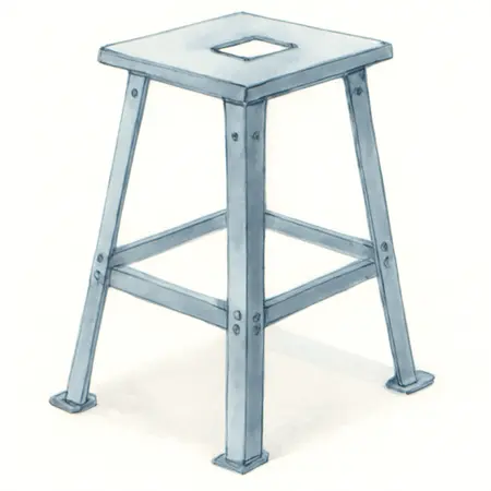 Water color illustrative image of a generic Universal Tool Stand