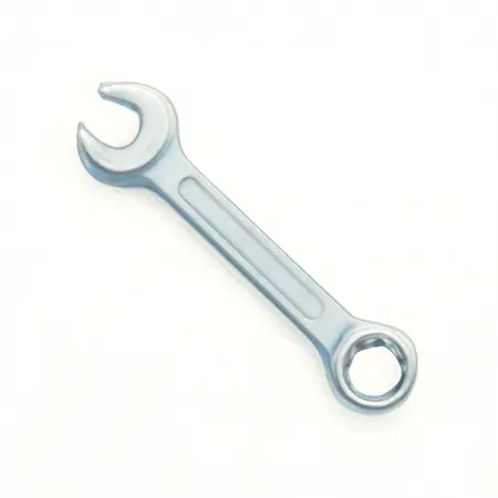 Water color illustrative image of a generic V-Groove SAE Combination Wrench Set, 14 Piece