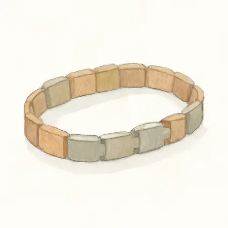 Water color illustrative image of a generic Vibration-Free Link Belt