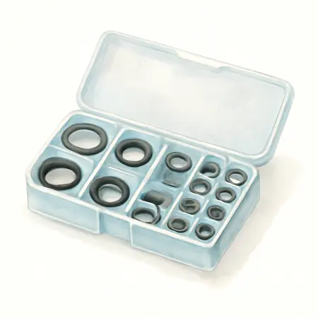 Water color illustrative image of a generic Viton O-Ring Kit, 180 Pc.