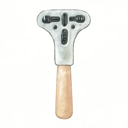 Water color illustrative image of a generic Watch Case Opener