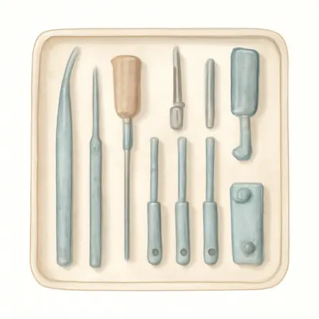 Water color illustrative image of a generic Watch Repair Kit, 8 Piece