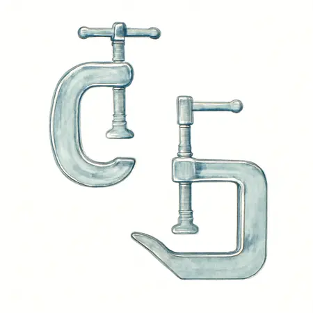 Water color illustrative image of a generic Welding And Sheet Metal Clamp Set, 2 Pc.