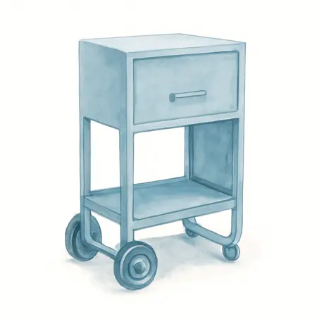Water color illustrative image of a generic CHICAGO ELECTRIC 286 lb. Capacity Welding Cabinet