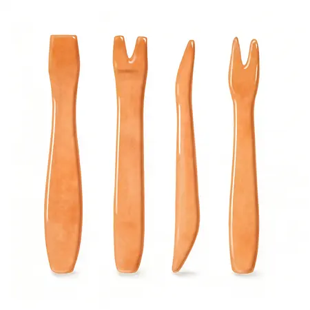 Water color illustrative image of a generic Windshield/Door Trim Tool Set, 4 Piece