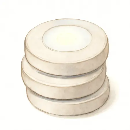 Water color illustrative image of a generic Wireless LED Puck Lights, 3 Pack