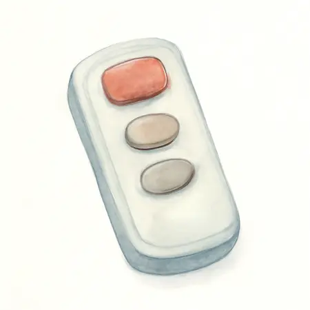 Water color illustrative image of a generic Wireless Winch Remote Control