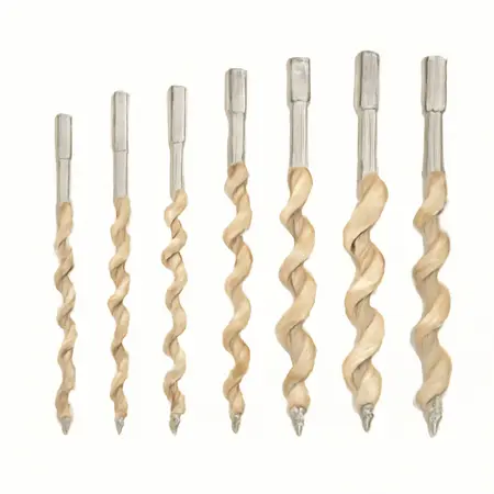 Water color illustrative image of a generic Wood Auger Drill Bit Set, 7 Piece
