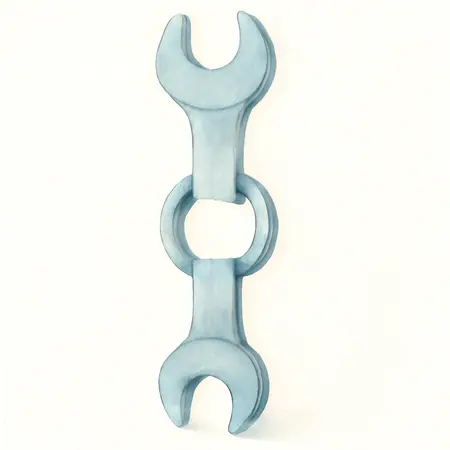 Water color illustrative image of a generic Wrench Rings, 2 Piece