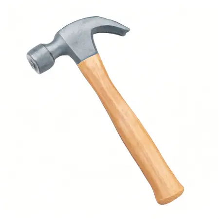 Water color illustrative image of a generic DOYLE 14 oz. Titanium Milled-Face Framing Hammer