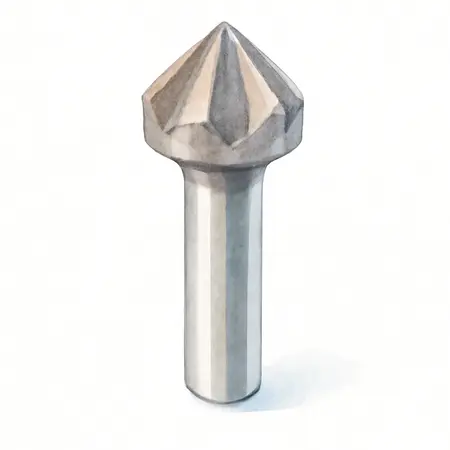 Water color illustrative image of a generic 3/4 in., 5-Flute Countersink
