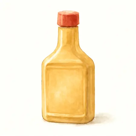 Water color illustrative image of a generic OIL 5.25 oz. Oil Fuel Treatment