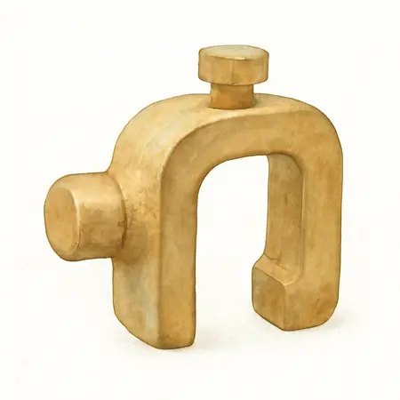 Water color illustrative image of a generic Solid Brass Faucet Lock