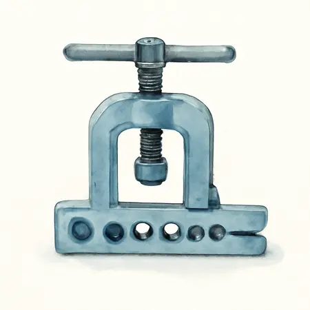 Water color illustrative image of a generic Universal Hydraulic Brake Flaring Tool Kit