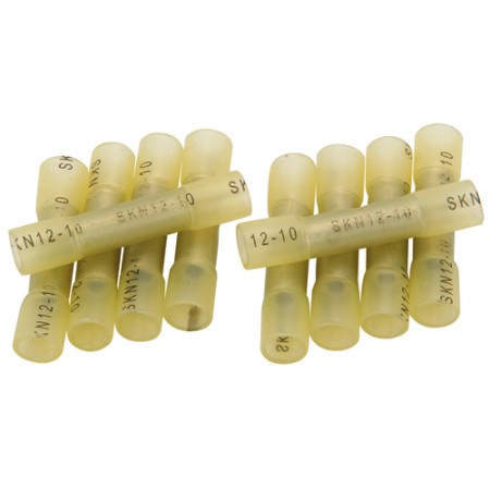 10-12 Gauge Watertight Heat-Shrink Butt Connectors, 10 Pc.