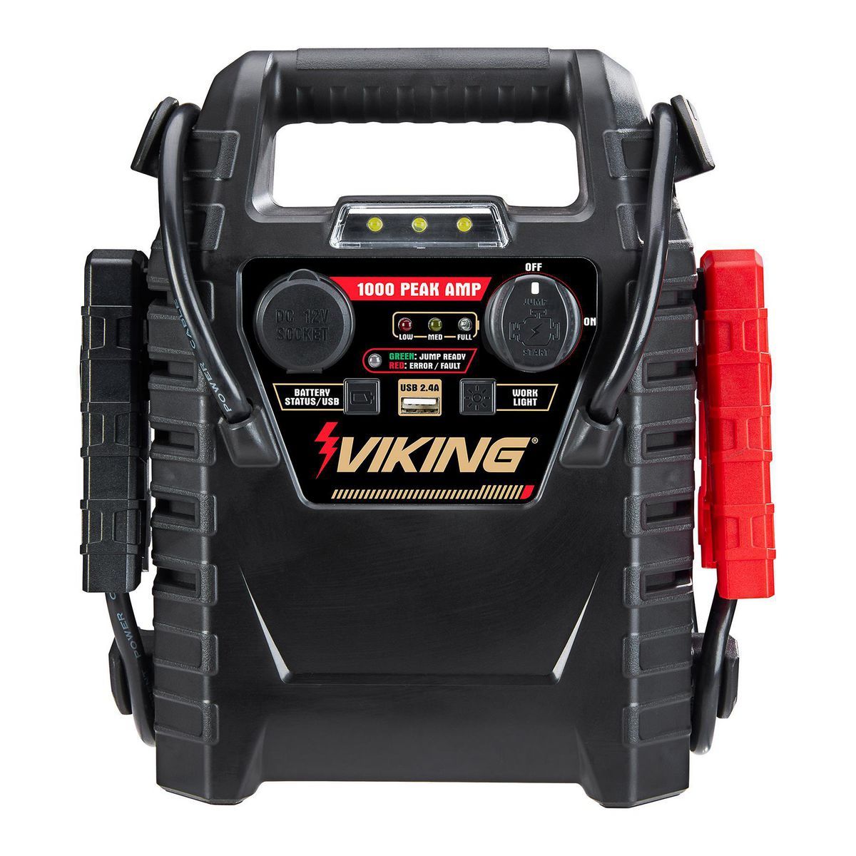 1000 Peak Amp Lead-Acid Multifunction Jump Starter and Power Pack with 150 PSI Air Compressor