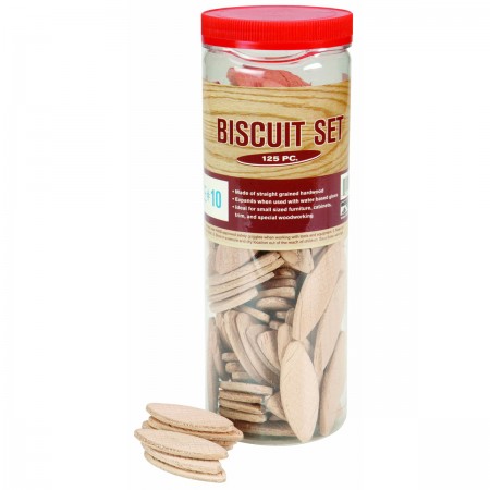 #10 Hardwood Biscuits, 125 Pc.