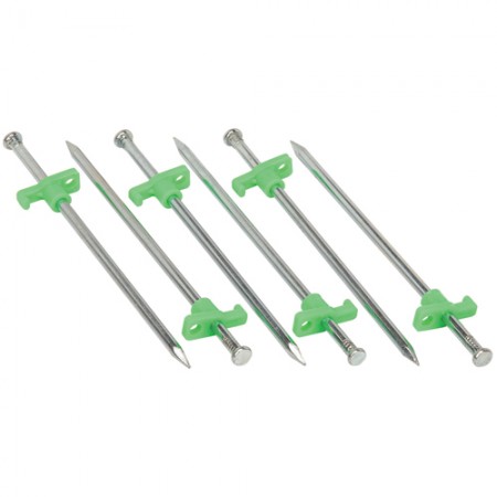 10 In. Steel Tent Stakes, 6 Pk.