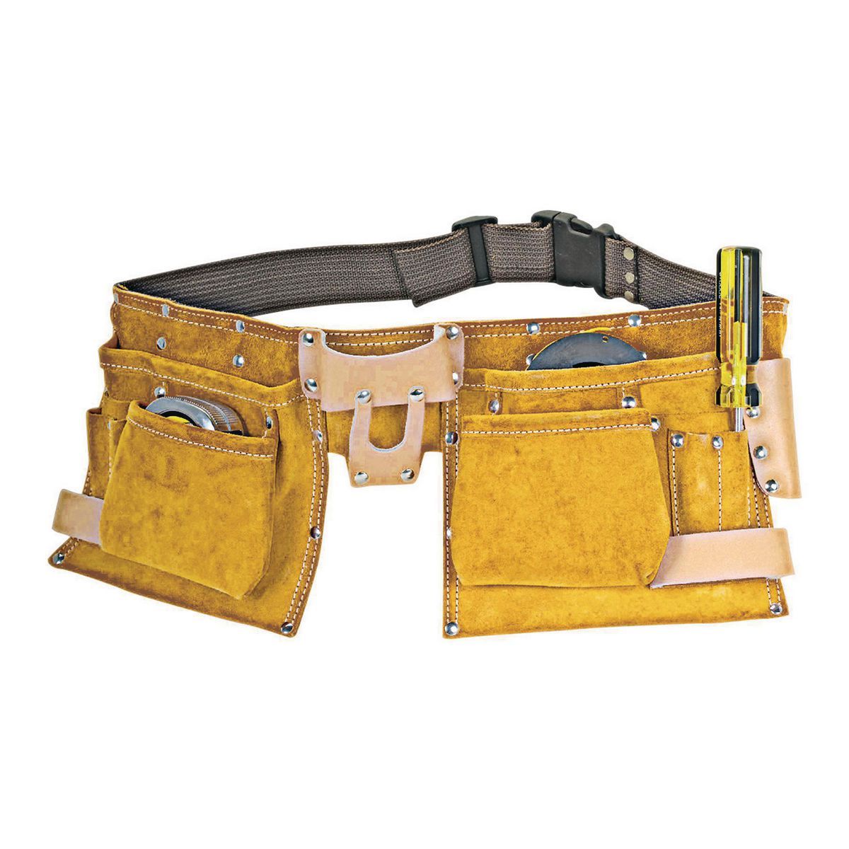 10 Pocket Carpenters Leather Tool Belt