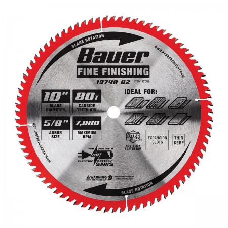 10 in. 80T Fine Finishing Circular Saw Blade