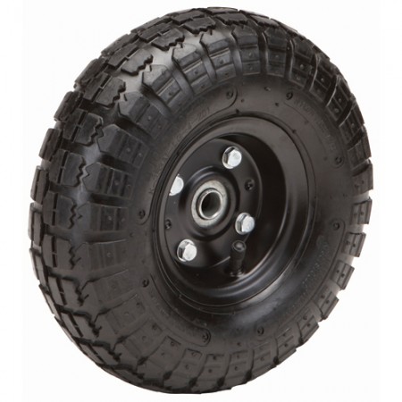10 in. Pneumatic Tire with Black Hub