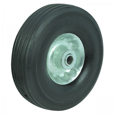 10 in. Solid Rubber Tire with Steel Hub
