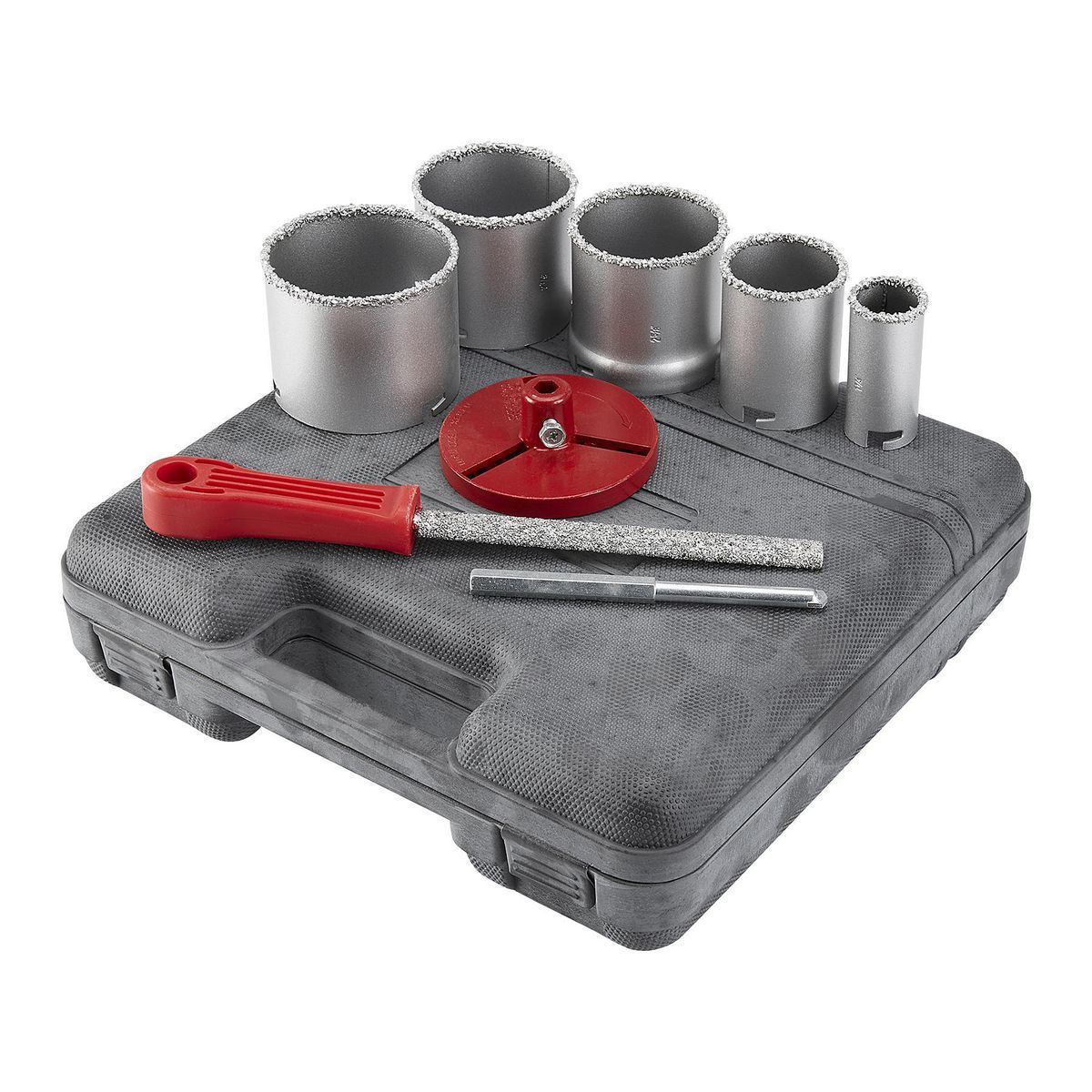 1-1/4 In. - 3-1/4 In. Carbide Grit Hole Saw Assorted Set, 9 Pc.