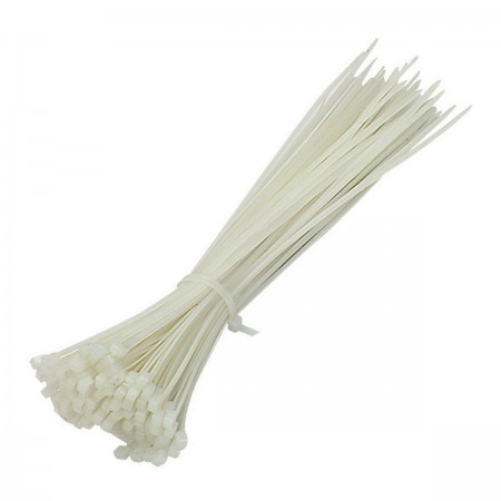 11 in. White Cable Ties 100 Pk.