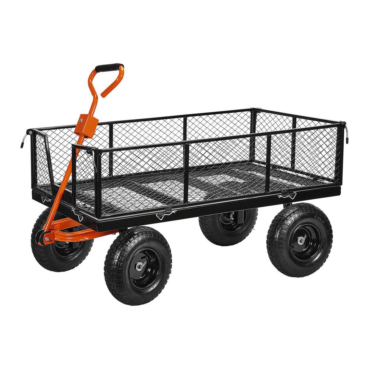 1200 lb. Capacity Steel Utility Cart with Sides